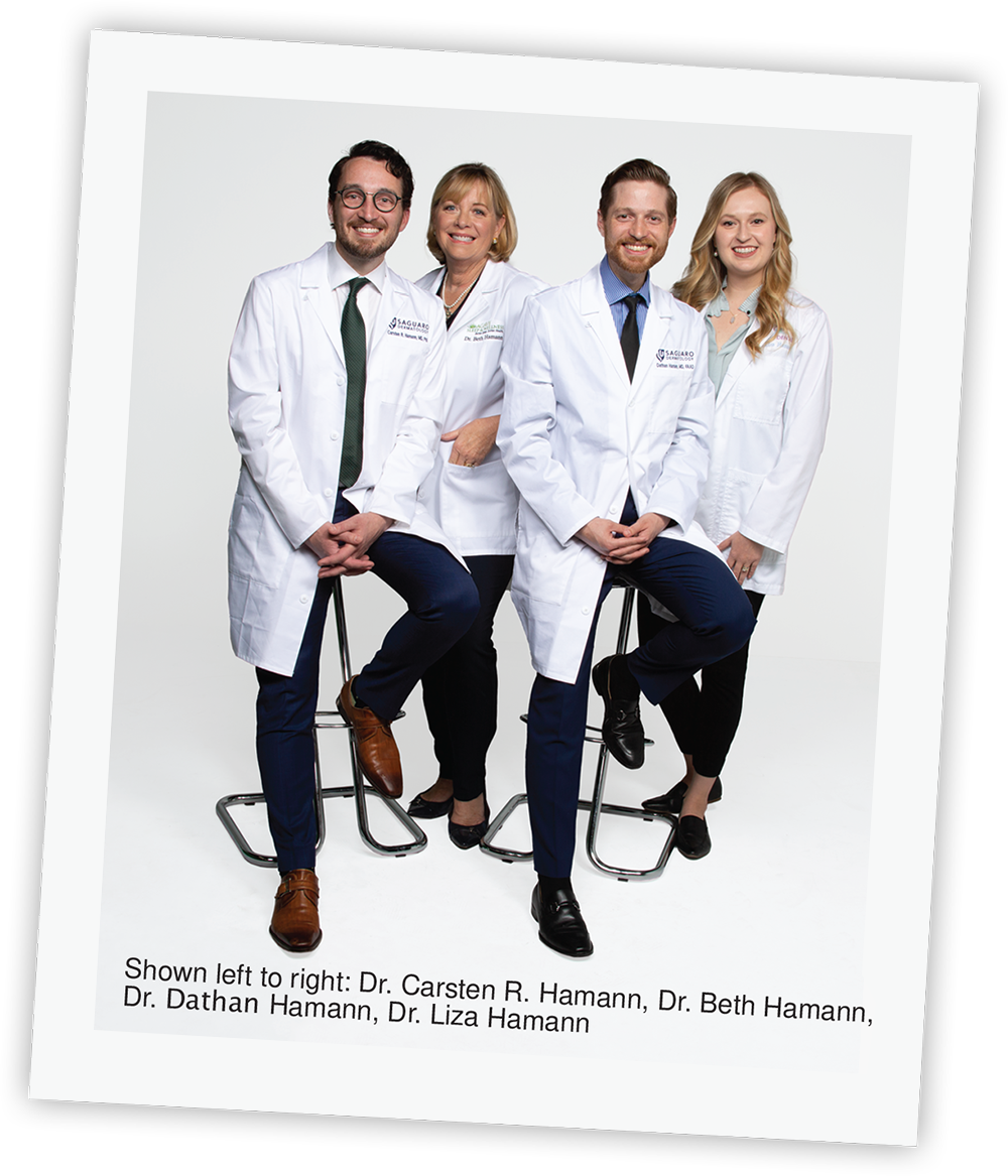 Photo of Dr. Carsten, Dr. Beth, Dr. Dathan, and Dr. Liza