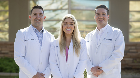 Three doctors from Saguaro Dermatology accepting all major insurance coverage