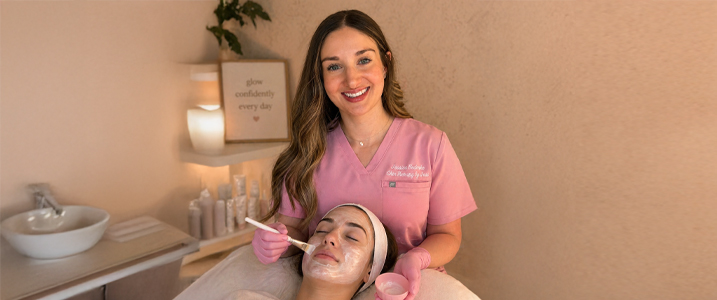 Meet Our New Aesthetician: Jessica Jessica, our expert aesthetician, ready to provide skincare treatments